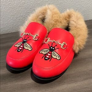 Lola and the Boys QUEEN BEE FAUX FUR LOAFER